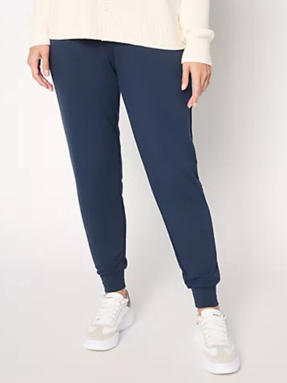 Brandis Dress Out Loud Regular Acquitted Knit Ankle Pants, Navy Sz 1X a698068